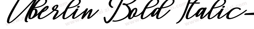 Uberlin Bold Italic字体转换